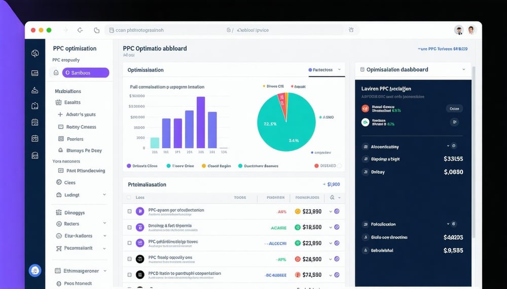 AI-driven PPC optimisation dashboard